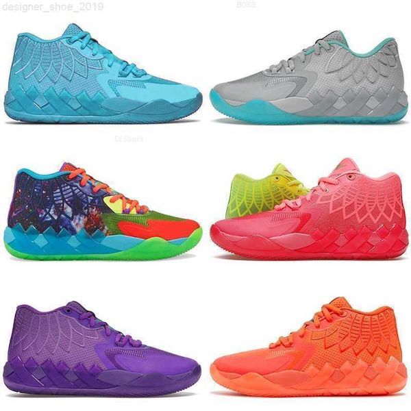 

ball basketball boots sports lamelo shoes lo ufo rick and morty not from here mb.01 sneakers trainers jjw, Black