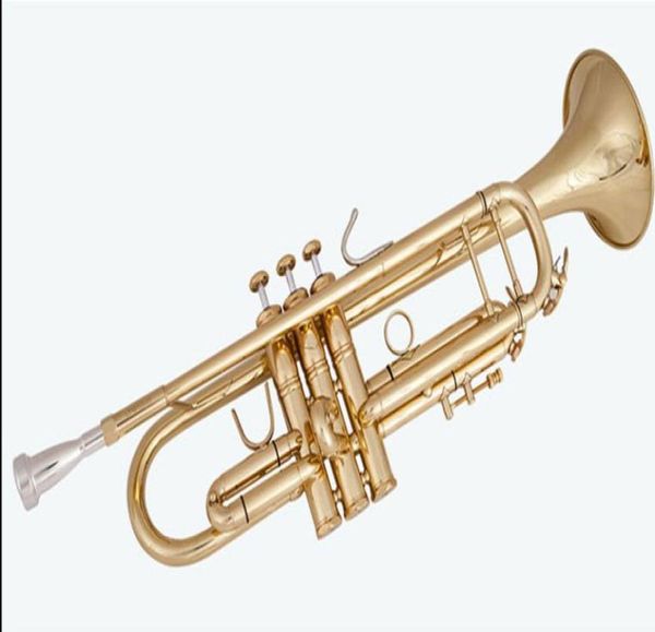 

bach lt197gs77 trumpet bb musical instruments lacquer gold professional trumpet quality brass with case3763235