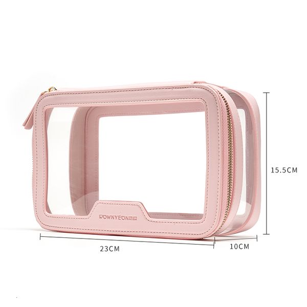 

cosmetic bags cases rownyeon clear plastic pvc makeup cosmetic skincare product case makeup bag with zipper 230729