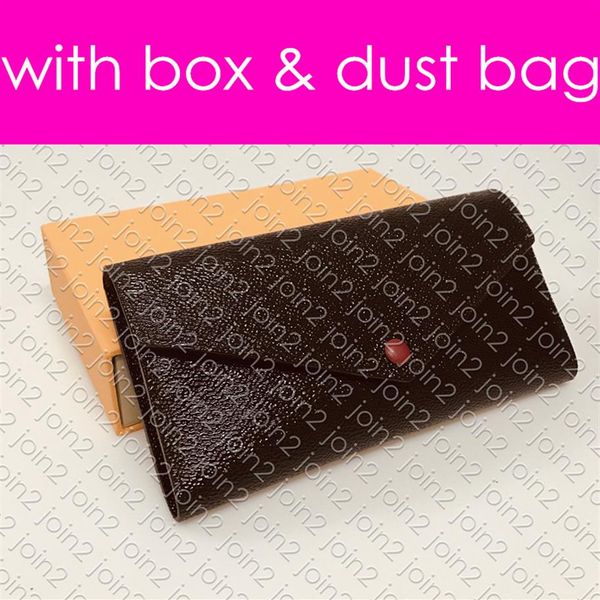 

josephine wallet designer fashion women's long envelope coin card holder sarah button clutch wallet pochette cle pouch zipped296t, Red;black