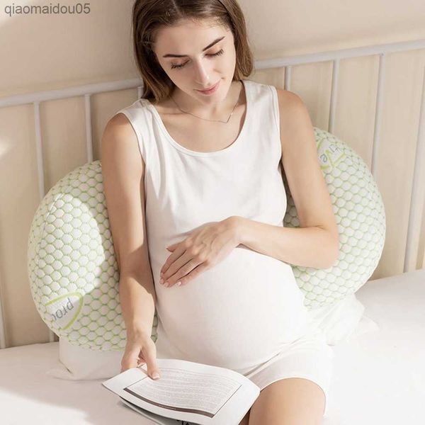 

new pregnant women u type belly multi-function support side sleeping pillow maternity waist bedding cushion pregnancy protector l230712