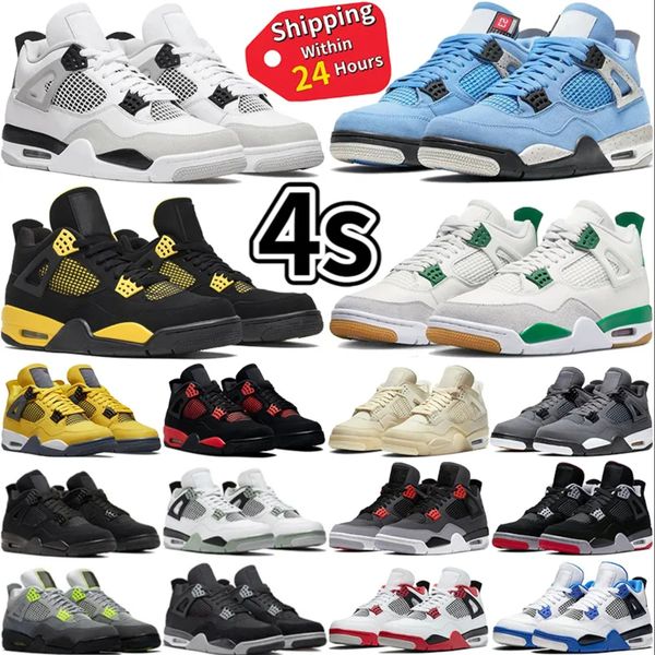 

basketball shoes sneakers designer shoes air jumpman 4s 4 shoes trainers shoes chaussures black cat 4s retros military black pine green schu