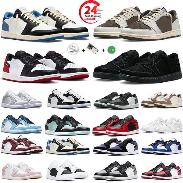 

jumpman 1 1s low men basketball shoes black toe phantom fragment reverse mocha olive sail black wolf grey multi pastel varsity red unc women