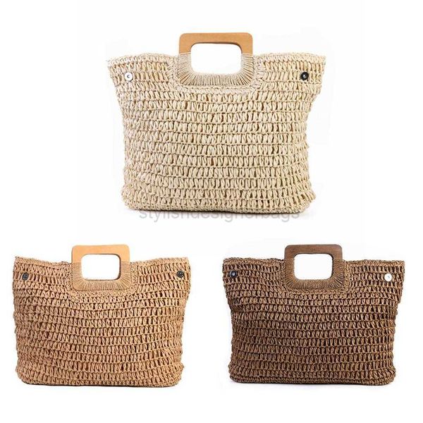 

totes retro bohemian women's straw bag summer high capacity beach handbag latan handwoven travel bag handbagstylishdesignerbags