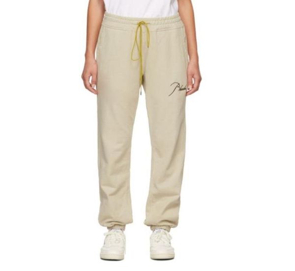 

embroidered trousers vintage drawstring terry sweatpants pants9008790, Black