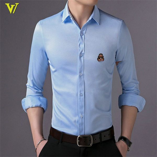

men's long and short shirts casual slim-fit shirts fashion shirts for work meetings hairstylist's shirts men must have bf61, White;black