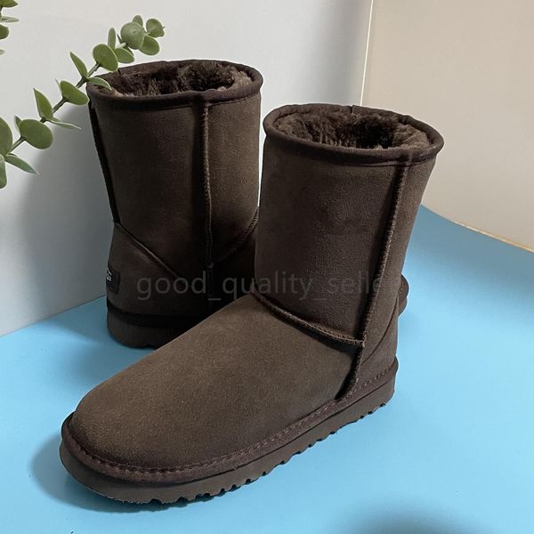 

designer u shoes leather snow boots mid-calf boots women's outdoor shoes men's shoes plus wool warm shoes snow boots foam soles so, Black