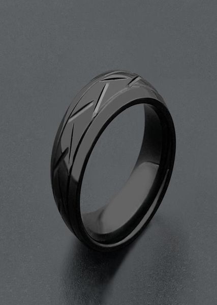 

retro punk gothic jewelry black color 316l stainless steel titanium ring ladies rings for men women wedding gift size 8 9 10 115168719, Golden;silver