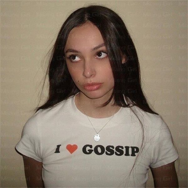 

women's t-shirt y2k aesthetic graphic short sleeve white tee 2000s vintage print baby tee emo cute summer kawaii crop woman clothes fas