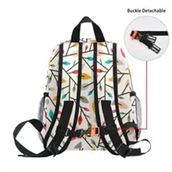 

2020 kids toddler boys girls cute kindergarten backpack school bag baby 3d autumn leaves and twigs bag rucksack a3, Black