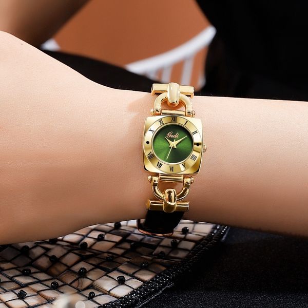 

women watch watches luxury fashion designer return to the ancients waterproof quartz-battery watch, Slivery;brown