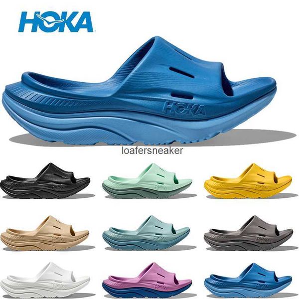 

hoka orda recovery slide 3 white black hokas sliders shoes one designer slippers women men sandals beige pink yellow people slides big size