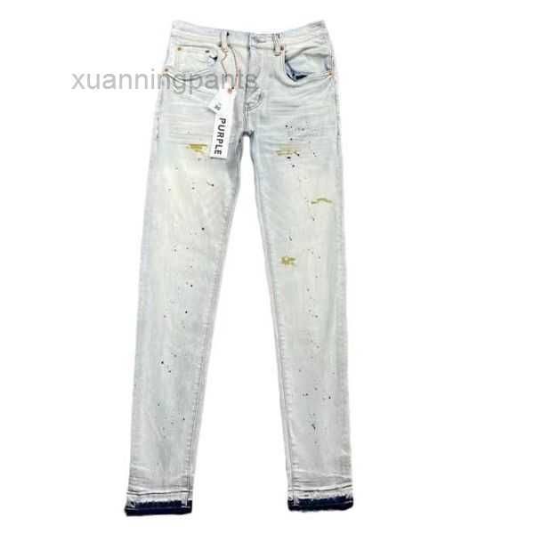 

purple jeans ksubi exclusive correct elastic long men's summer new style eiju, Blue