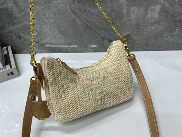 

luxury beach bag nylon shoulder bag triangle bag hobo tote chain purse designer bag women's crossbody bag classic purse shopping bag