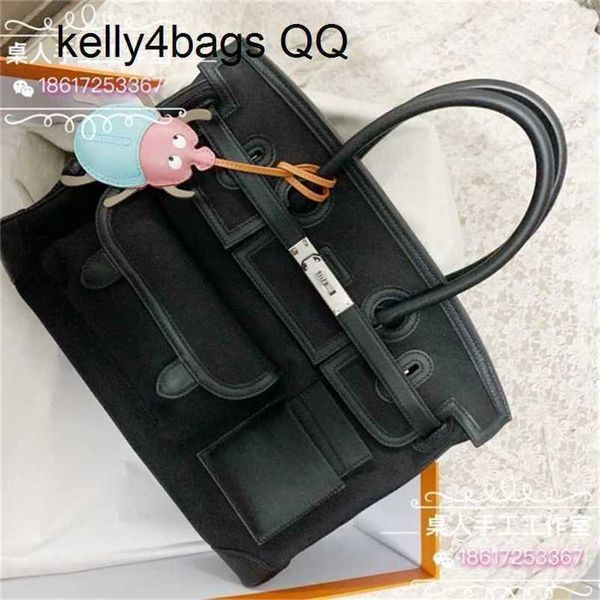 

outdoor bags cargo birkins h ermess canvas montage leather 7a quality handbag designer bags handbags pure full hand sewing wax thread cargo