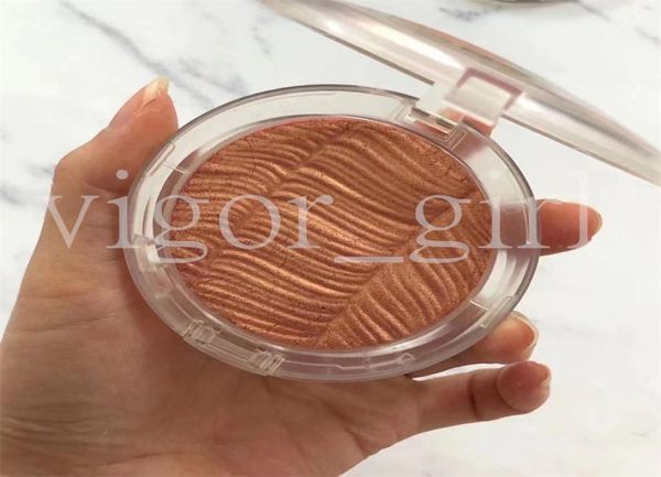 

luxury brand clear frosted highlighters champagne and rose gold 2color girl face makeup brozers with 599055