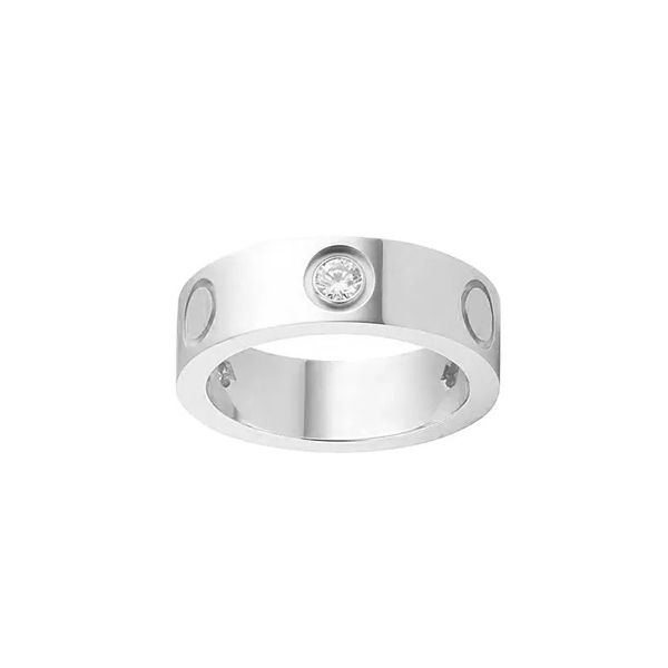 

designer ring love classic band jewelry titanium steel screw diamond womens mens rings gold-plated never fade not allergic gold silver rose