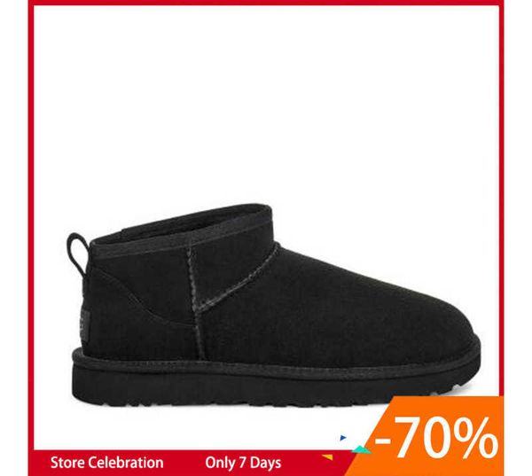 

boots women ultra mini snow boots slipper u f22 winter new popular ankle sheepskin fur plush keep warm with card dustbag beautiful gifts sdf, Black