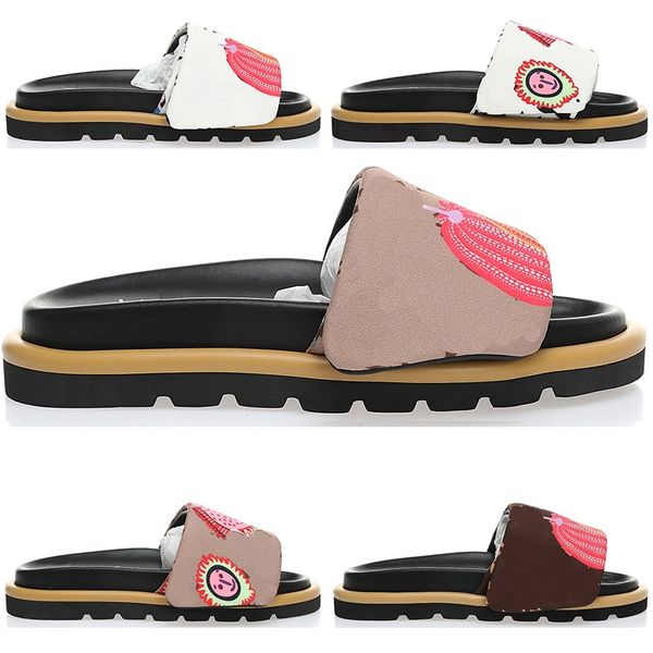 

designer sandals women fashion luxury kusama pool pillow comfort pumpkin slides slippers for mens womens flat heels soft sliders loafers sho, Black