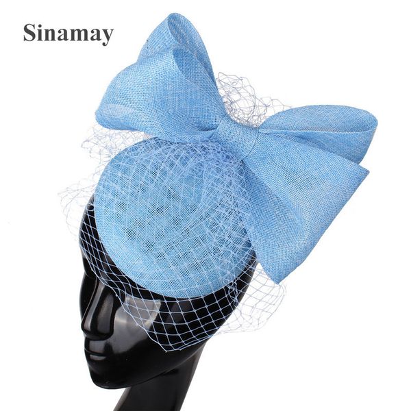

headwear hair accessories women chic bow fascinator hat cocktail wedding party church mesh headpiece fashion headwear feather hair accessori