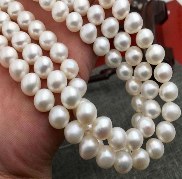 

910mm perfect round south sea genuine white pearl loose beads 14 inch271b2211119