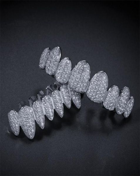 

iced out 14k gold grills crystal teeth bottom diamond grillz teeth hip hop bling cubic zircon rapper body jewelry 8 t243213761653798, Black