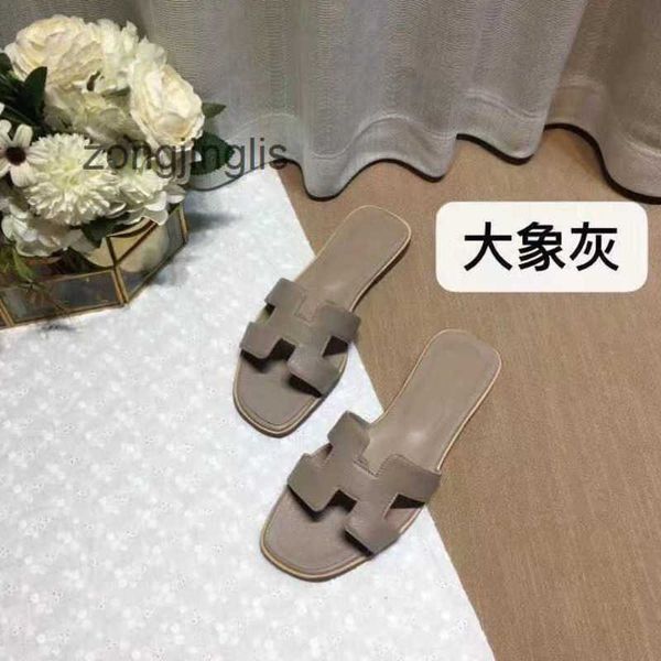 

bear shoes slipper women oran her 2023 sandal slippers women's designer summer baida color matching leather flat sandals for tourism li