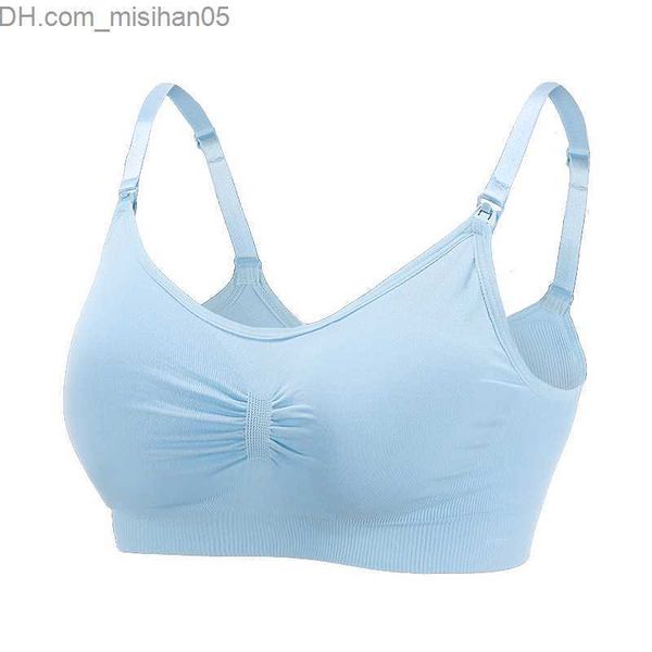 

maternity intimates plus size nursing bra breathable women's breast feeding underwear seamless pregnant women's bra push-up 2023 z, White