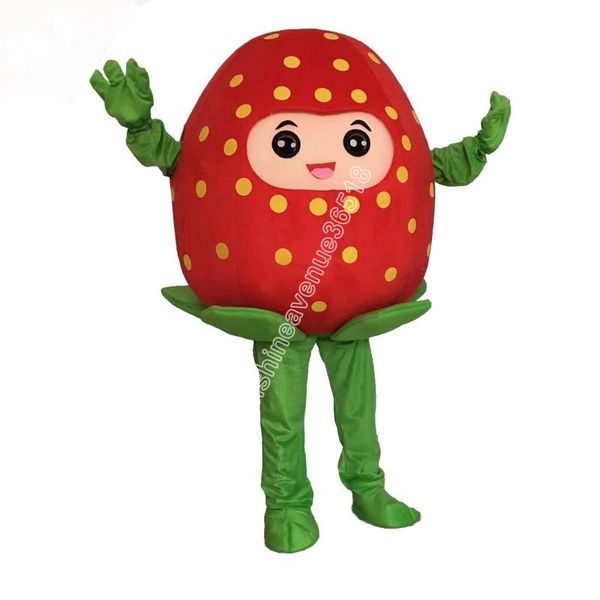 

stage performance two style strawberry mascot costume cartoon anime theme character carnival adults size christmas birthday party outdoor ou, Red;yellow