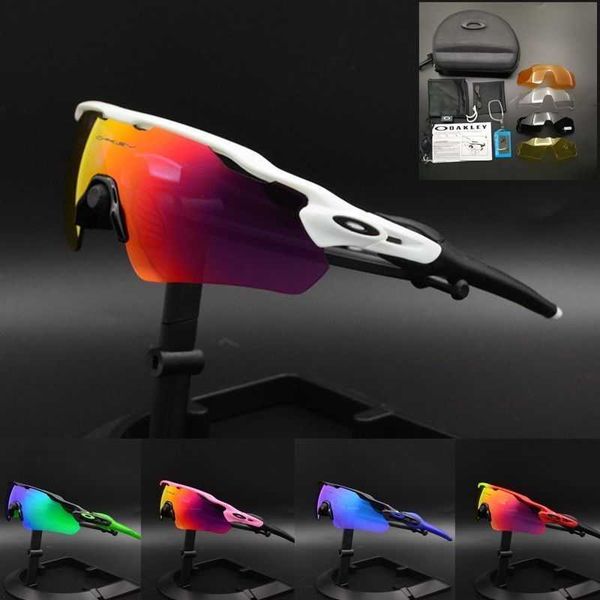 

o9275 cycling glasses outdoor sports running windproof sandproof polarized 5 lenses sunglasses with myopia frame, White;black