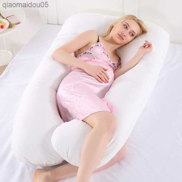 

soild pregnancy pillow body pillow for pregnant women comfortable u-shape cushion long side sleeping maternity pillows l230712