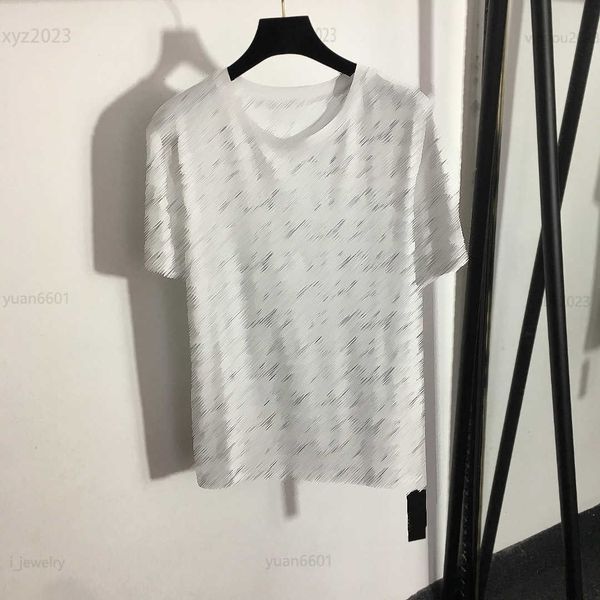 

women designer t-shirt full of logo and diamond letters tees size s-l short sleeve summer girl t shirt july18, White