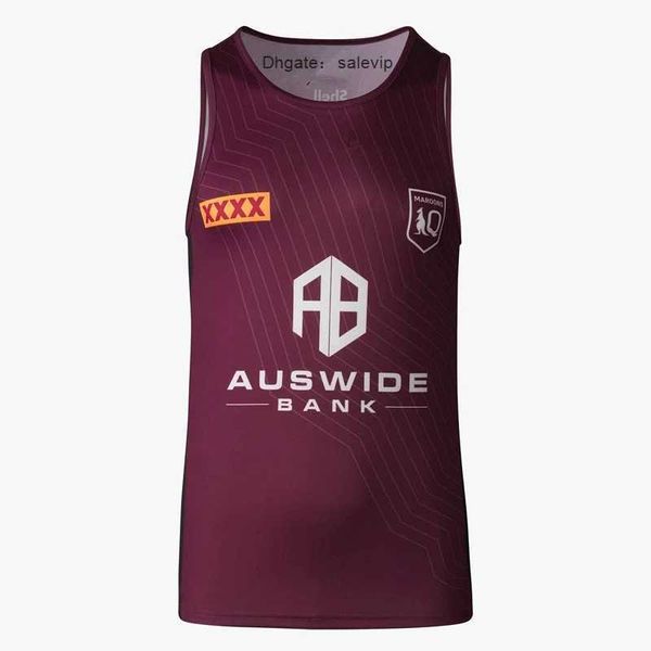 

qld maroons 2023 men's maroon training singlet size s-m--xl-xxl-3xl-4xl-5xl7cw5, White;black