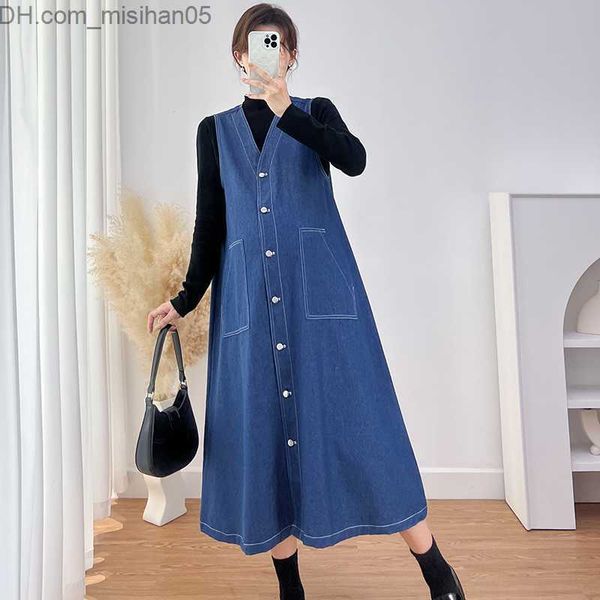 

maternity dresses winter denim pregnant women jeans dress knitted shirt suit loose straight clothes suitable for pregnant women casual pregn, White