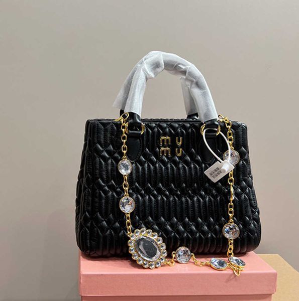 

women's underarm hobo crossbody bag luxury miu crystal wander matelasse gold with shoulder strap genuine leather clutch tote designer p