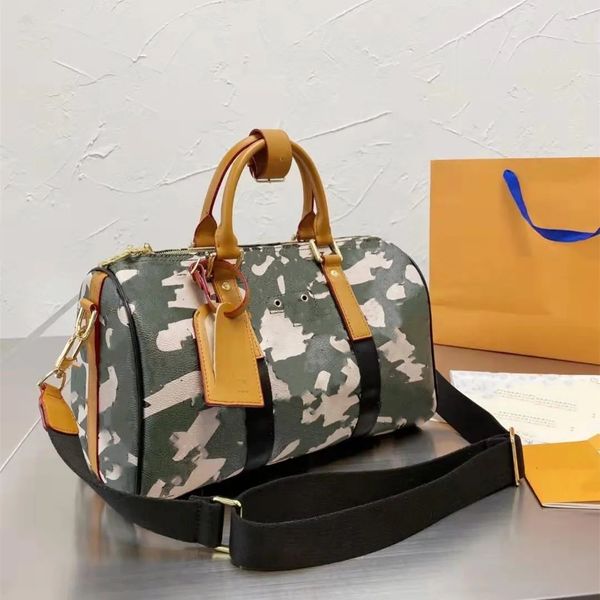 

genuine leatherflower camo handbag duffle bag tote travel bag giant sport outdoor packs soft sided suitcase luggage