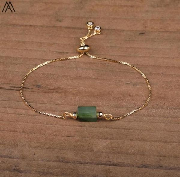 

charm bracelets natural jades stone single nugget beads handmade bracelet women mala gold healing chakra braceletcharm1787832, Golden;silver