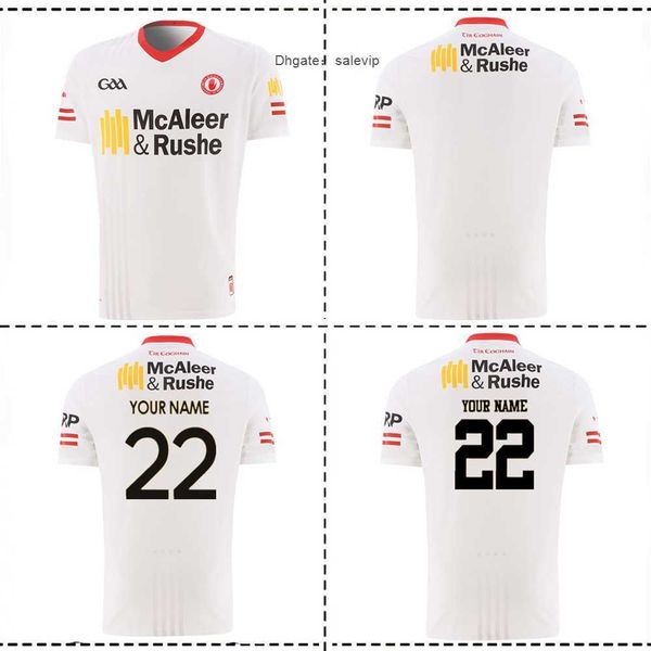 

2022 tyrone gaa home jersey 2022/23 ireland tyrone training rugby jersey size s--5xl, White;black