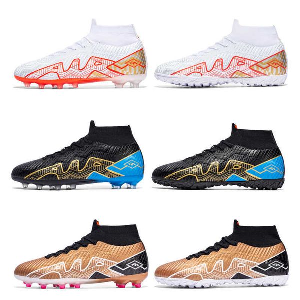 

high mens tf football boots youth ag soccer shoes kids sports training shoes
