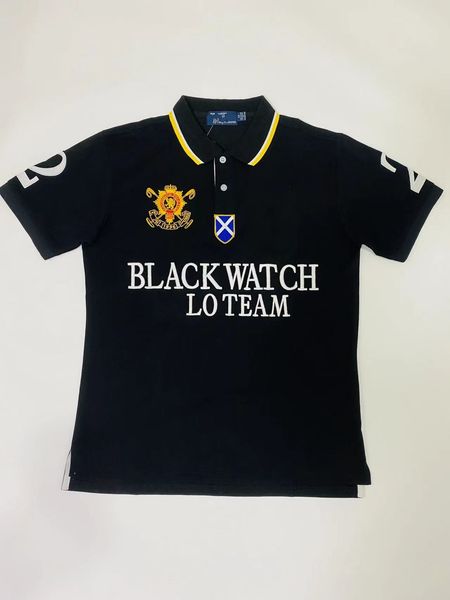 

us polos shirt short-sleeved black designer summer city new polo shirt casual fashion men's solid color lapel short-sleeved 100% cotton, White;black
