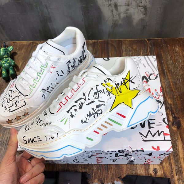 

luxury brand designer casual shoes men's and women's sneakers shoes strawberry wave mouth tiger net print 0728, Black