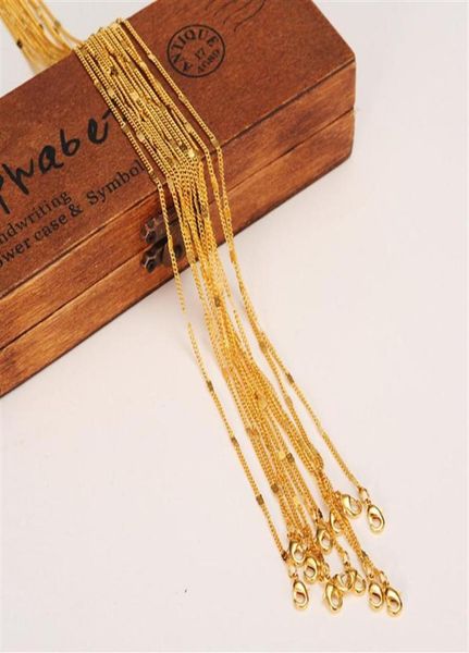 

whole gold gp thin chain necklace for select girl women men 12pcs lot assemble length 50cm302z33163675077560, Silver