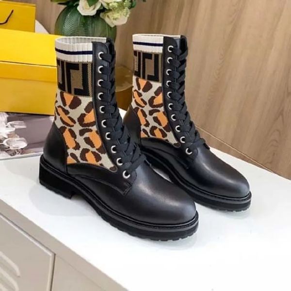 

platform flat boots low heel lace up booties leather chain logo buckle ladies luxury designer footwear factory footwear brown, Black
