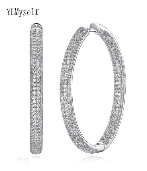 

4cm diameter large hoop earrings white jewelry classic jewellery fast women big circle earring y190627031025154, Golden;silver