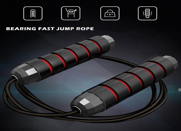 

bearings jump rope rapid speed crossfit excercise and fitness workout equipments skipping foot wire for woman kids1442574