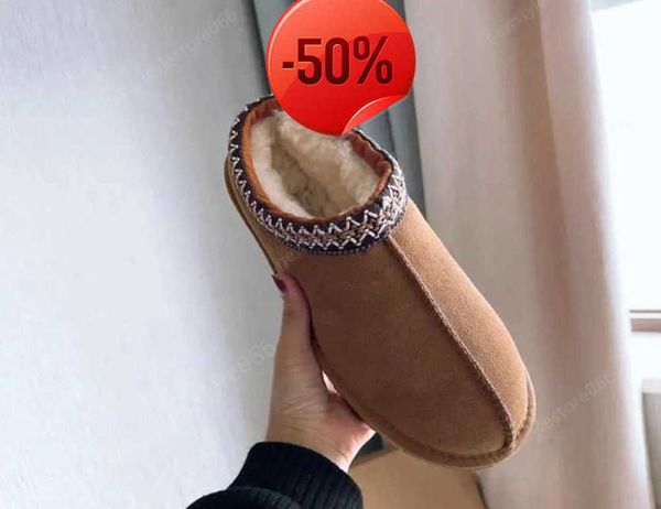 

australia classic snow boots designer ultra mini tasman slipper dealworld womens mini half warm boot winter fur plush satin tazzs ankle boot, Black