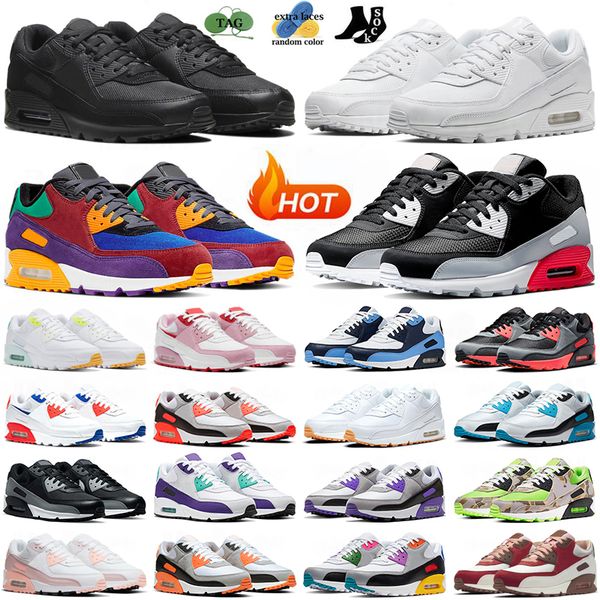 

max 90 running shoes for men women 90s designer sneakers triple black white cool grey infrared pn dust unc olive green camo mens womens outd