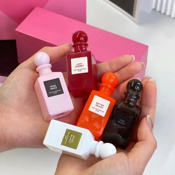 

natural perfume cologne 12ml 5pcs oud wood bitter peach lost cherry set suit parfums spray edp fragrance christmas valentine day gift long l