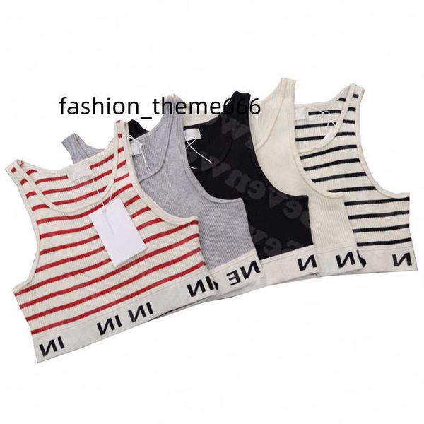 

womens designers knit vest sweaters t shirts designer striped letter sleeveless knits fashion style ladies pullover, Black;white