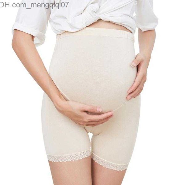 

maternity intimates women's panties cute boxers briefs womens maternity shapewear high waisted mid thigh pettipant seamless z230802, White